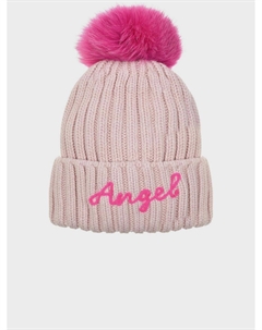 Шапка с помпоном, розовая Chobi