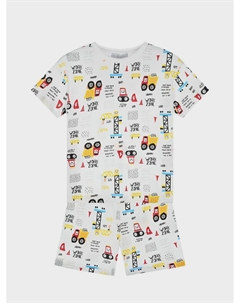 Пижама с принтом "строительная техника" Dan maralex