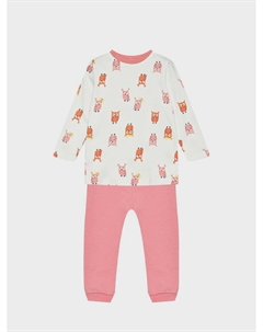 Розовая пижама с принтом совы Sanetta