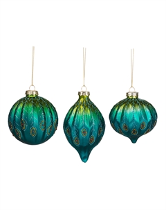 Шар/Капля/Круг, Павлин, 3 вида в ассортименте, 8 см Goodwill