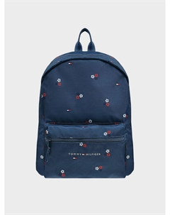 Рюкзак с цветочным принтом, синий Tommy hilfiger