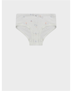 Трусы с цветочным принтом, белые Sanetta