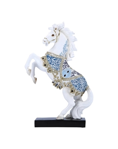 Фигурка Прыгающий Конь, белый, 22x8x34 см Timstor