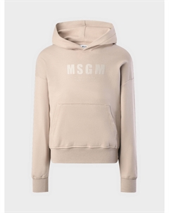 Толстовка-худи с лого в тон Msgm