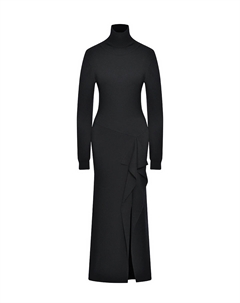 Трикотажное платье с рюшей Parosh