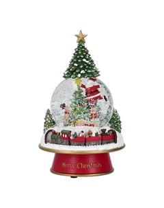 Новогодний сувенир "Снежный шар с Сантой" Timstor