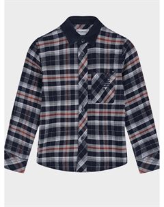 Рубашка в клетку с накладным карманом Bikkembergs