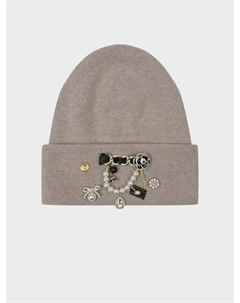 Бежевая шапка из шерсти и кашемира Regina