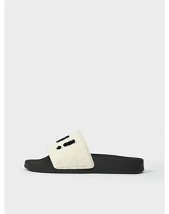 Шлепанцы махровые, черный лого Marni