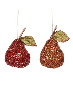Подвеска "Груша" красный/коричневый 13 см, 2 вида, цена за 1 шт. Goodwill