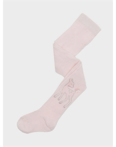 Колготки с олененком в стразах, светло-розовые Story loris