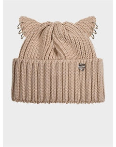 Шапка с декоративными ушками, бежевая Il trenino