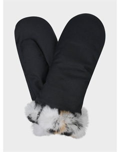 Варежки с отделкой мехом кролика Ploomlé
