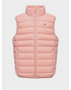 Пуховой утепленный жилет, розовый Tommy hilfiger