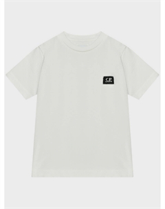 Футболка с нашивкой-лого, белая C.p. company