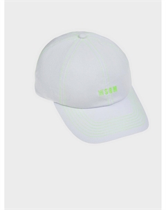 Бейсболка с лого, белая Msgm