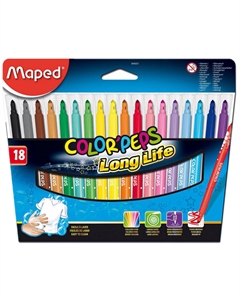 Фломастеры Color Peps Long Life, 18 шт. Maped