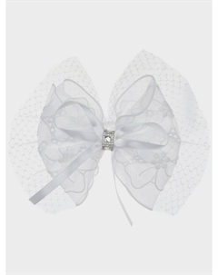 Белая резинка для волос с бантом Tais