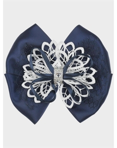 Синяя резинка для волос с бантом Tais