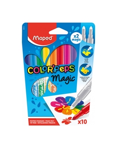 Фломастеры COLORPEPS MAGIC, 10 шт. Maped