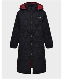 Пальто стеганое на молнии, черное Diesel