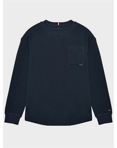 Свитшот с накладным карманом, синий Tommy hilfiger