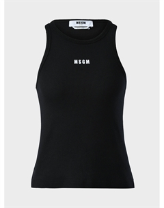 Топ-майка с лого, черный Msgm