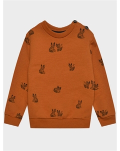 Свитшот с принтом "лисы", коричневый Sanetta