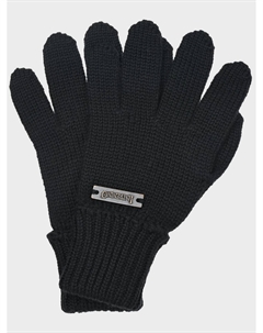 Черные перчатки из шерсти Il trenino