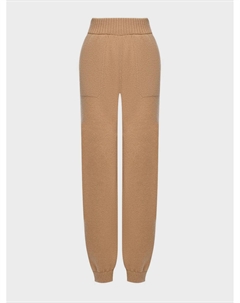 Джоггеры из шерсти, бежевые Msgm