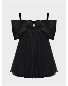 Платье на бретелях с бантом на груди и спине Maison ava