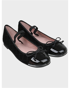 Черные стеганые туфли Pretty ballerinas