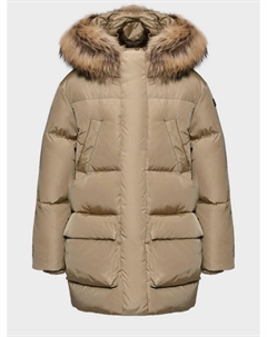 Пальто стеганое с мехом Il gufo