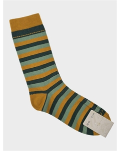 Носки в желто-зеленую полоску Story loris