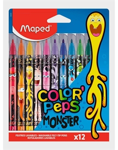 Фломастеры Color Peps Monster, 12 шт. Maped