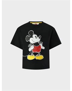 Футболка с принтом Mickey, черная Marc jacobs