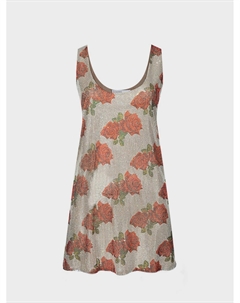 Платье со стразами и декором "розы" Giuseppe di morabito