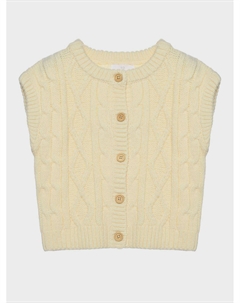 Белый вязаный жилет на пуговицах C'era una volta