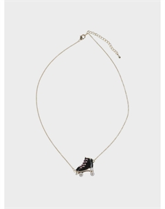 Колье с подвеской "ролик", черный Tais