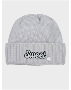 Светло-серая шапка с нашивкой "Sweet" Il trenino