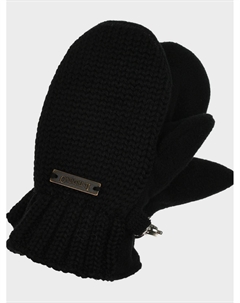 Варежки шерстяные, черные Il trenino