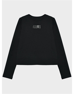 Толстовка с лого, черная Mm6