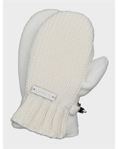 Варежки шерстяные, белые Il trenino