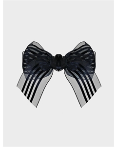 Зажим для волос с бантом из органзы, синий Tais