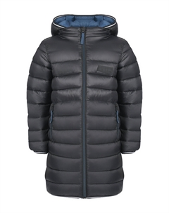 Черное стеганое пальто Molo