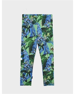 Леггинсы сплошной принт цветы и зелень Molo