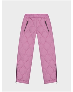 Стеганые черные брюки, розовые Naumi
