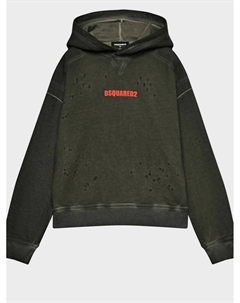 Толстовка-худи цвета хаки Dsquared2
