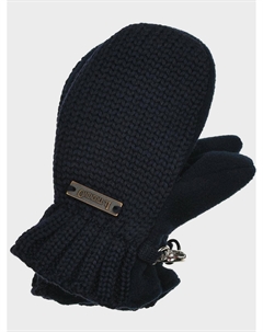 Варежки шерстяные, темно-синие Il trenino