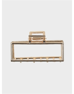 Краб для волос, прямоугольный, золото Rena chris